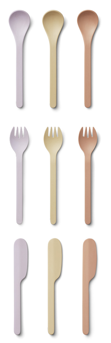 LW14235 – Ryan cutlery set 9-pack – 9410 Light lavender multi mix – Extra 0