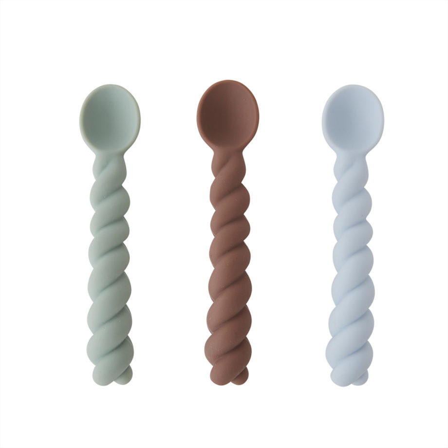 M107157 – Mellow – Spoon – Pack of 3 – 608 Dusty Blue – Taupe – Pale Mint – Main